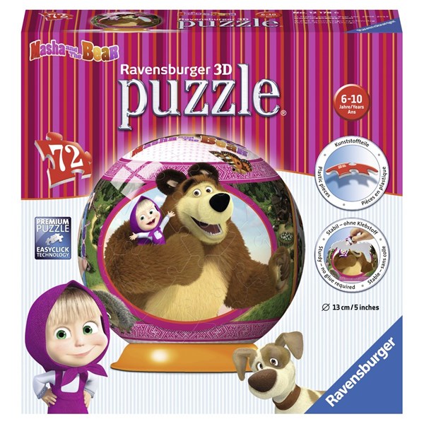 Ravensburger (12178) - "Masha and the Bear" - 72 pieces puzzle