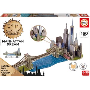 Educa (17000) - "Brooklyn Bridge, Manhattan Dream" - 160 pieces puzzle