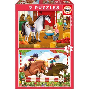 Educa (17150) - "Horses" - 48 pieces puzzle