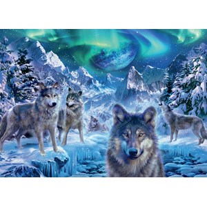 Falcon (18329) - Trevor Mitchell: "Wolves in Winter" - 500 pieces puzzle