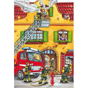 Schmidt Spiele (56215) - "Fire Brigade and Police" - 24 pieces puzzle