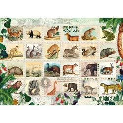 Schmidt Spiele (58285) - "Animal Stamps" - 1000 pieces puzzle
