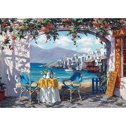 Schmidt Spiele (59396) - Sam Park: "Rendez-vous at Mykonos" - 1000 pieces puzzle