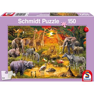 Schmidt Spiele (56195) - "Animals of Africa" - 150 pieces puzzle