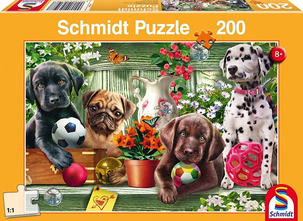 Schmidt Spiele (56198) - "Playful Dog" - 200 pieces puzzle