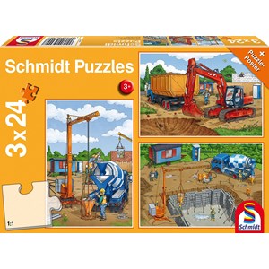 Schmidt Spiele (56200) - "The Construction Site" - 24 pieces puzzle