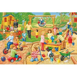 Schmidt Spiele (56201) - "A Day in the Children's Garden" - 24 pieces puzzle