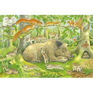 Schmidt Spiele (56222) - "Animal Families" - 48 pieces puzzle