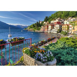 Schmidt Spiele (58303) - "View of Lake Como" - 1000 pieces puzzle
