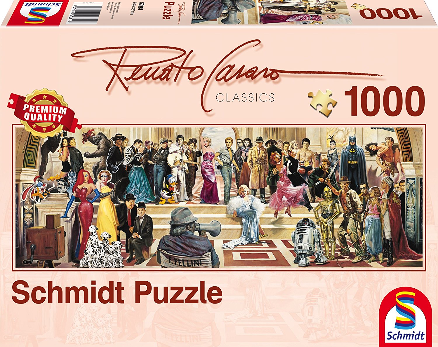 3000 Teile Schmidt Spiele Puzzle Renato Casaro Hollywood XXL 59347 