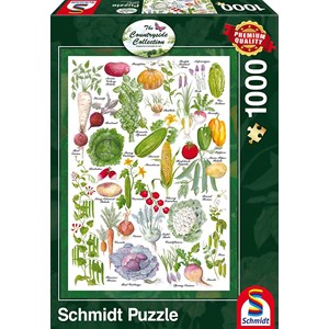 Schmidt Spiele (59567) - "Vegetable Garden" - 1000 pieces puzzle