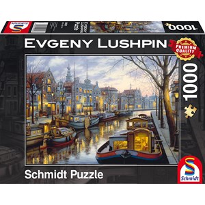 Schmidt Spiele (59561) - Eugene Lushpin: "On the Canal" - 1000 pieces puzzle