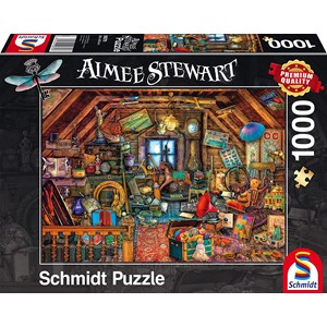 Schmidt Spiele (59379) - Aimee Stewart: "Treasures under the Roof" - 1000 pieces puzzle