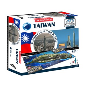 4D Cityscape (41004) - "Taiwan" - 850 pieces puzzle