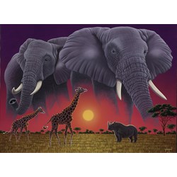 Grafika Kids (01631) - Schim Schimmel: "Africa's Children" - 300 pieces puzzle