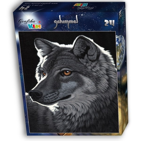 Grafika Kids (01703) - Schim Schimmel: "Night Wolf" - 24 pieces puzzle