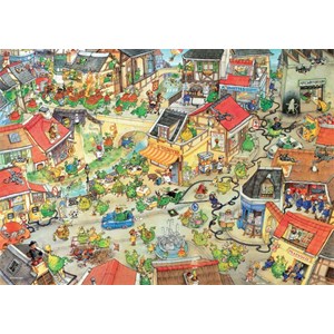 Heye (29406) - Marino Degano: "Dragontown" - 1000 pieces puzzle