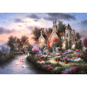 Grafika (T-00506) - Dennis Lewan: "Mill Creek Manor" - 2000 pieces puzzle