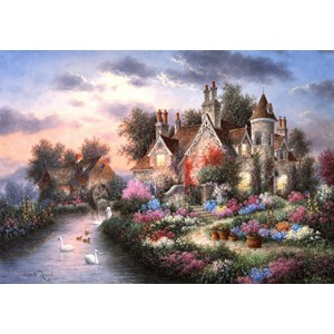 Grafika (02492) - Dennis Lewan: "Mill Creek Manor" - 1000 pieces puzzle