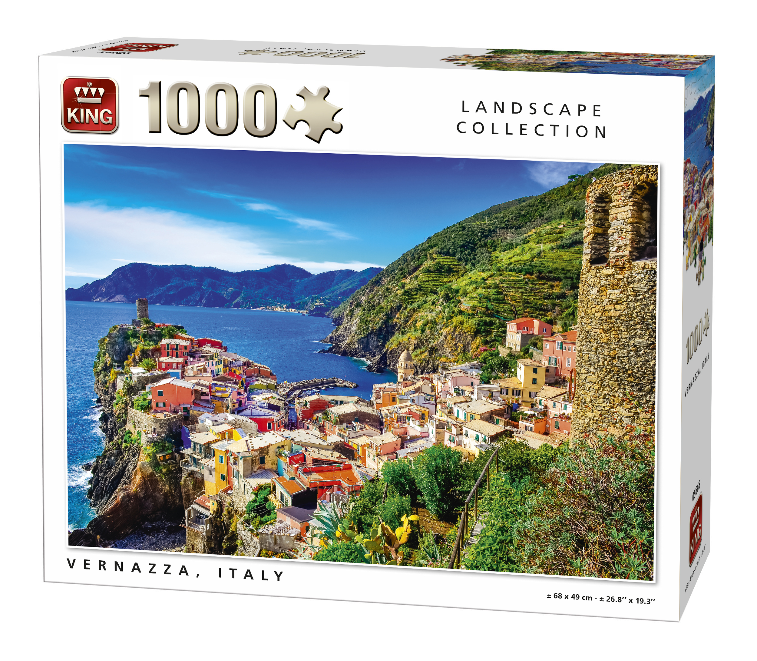 King KNG05199 Landscape Manarola Puzzle 1000-Piece 
