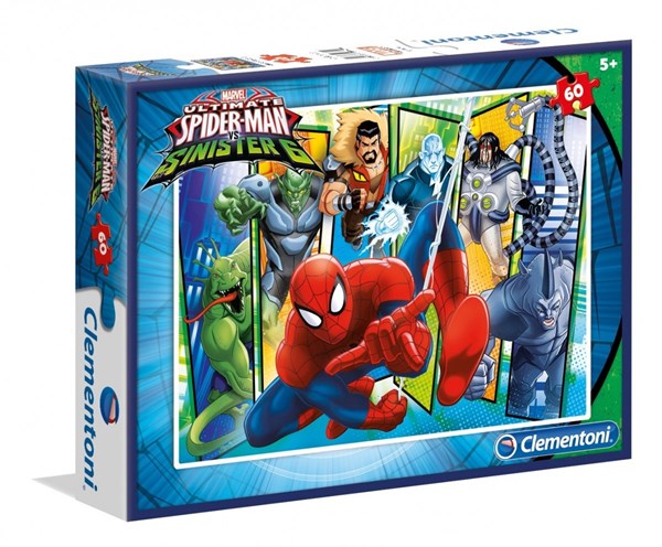 Clementoni (08429) - "Spider-Man" - 60 pieces puzzle