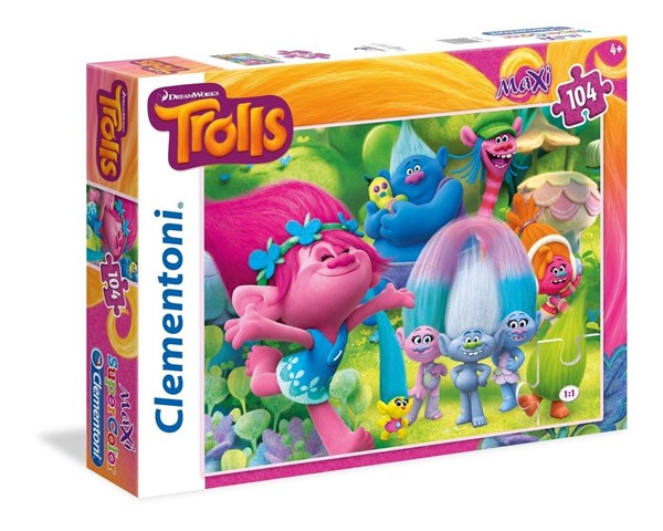 Clementoni (23981) - "Trolls" - 104 pieces puzzle