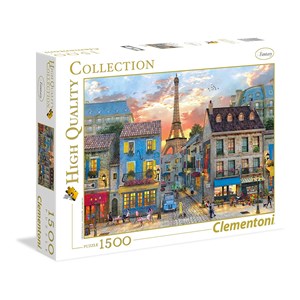 Clementoni (31679) - Dominic Davison: "Streets of Paris" - 1500 pieces puzzle
