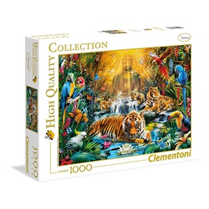 Clementoni (39380) - "Mysterious Tiger" - 1000 pieces puzzle