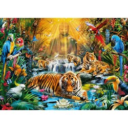 Clementoni (39380) - "Mysterious Tiger" - 1000 pieces puzzle
