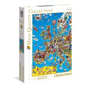 Clementoni (39384) - "European Map" - 1000 pieces puzzle