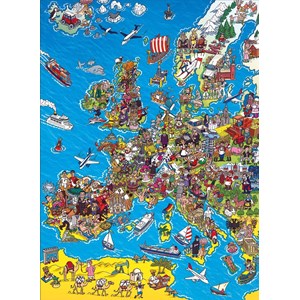 Clementoni (39384) - "European Map" - 1000 pieces puzzle