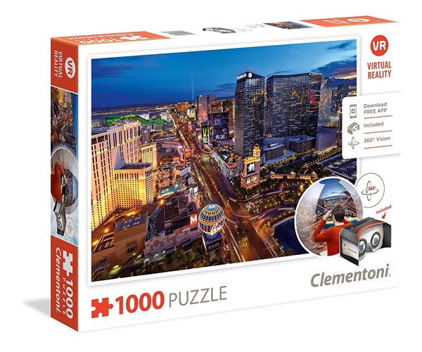 Clementoni (39404) - "Las Vegas" - 1000 pieces puzzle