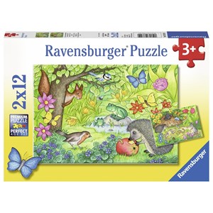 Ravensburger (07610) - "Animals in Our Garden" - 12 pieces puzzle