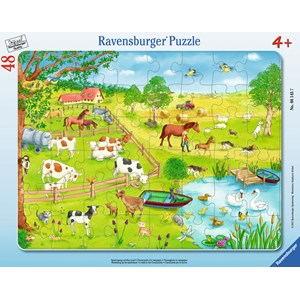 Ravensburger (06145) - "Walk in the Countryside" - 48 pieces puzzle