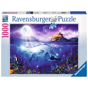 Ravensburger (19791) - "Whales in the Moonlight" - 1000 pieces puzzle