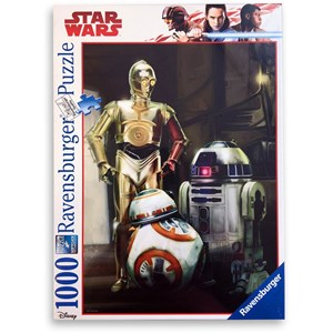 Ravensburger (19779) - "C-3PO, R2-D2 & BB-8" - 1000 pieces puzzle