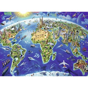 Ravensburger (12722) - "Big, wide world" - 200 pieces puzzle