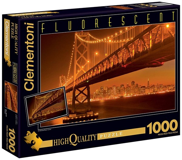 Clementoni (39175) - San Francisco by Night - 1000 pieces puzzle