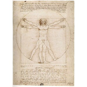 Ravensburger (15250) - Leonardo Da Vinci: "The Vitruvian Man" - 1000 pieces puzzle