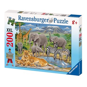 Ravensburger (12736) - "African Animals" - 200 pieces puzzle