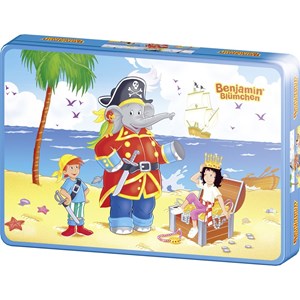 Schmidt Spiele (55886) - "Benjamin the Elephant as Pirate" - 40 pieces puzzle