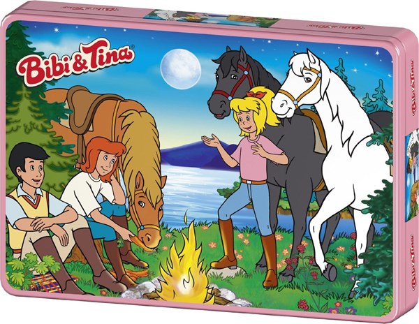 Schmidt Spiele (55580) - "Bibi and Tina, Around the Fire" - 100 pieces puzzle