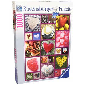 Ravensburger (19184) - "Hearts" - 1000 pieces puzzle