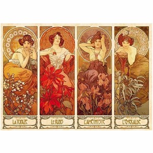 D-Toys (66930-MU07) - Alphonse Mucha: "Precious Stones" - 1000 pieces puzzle