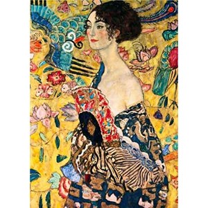 D-Toys (66923-KL03) - Gustav Klimt: "Woman with Fan" - 1000 pieces puzzle
