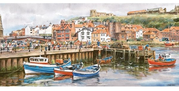 Gibsons (G374) - "Whitby Harbour" - 636 pieces puzzle