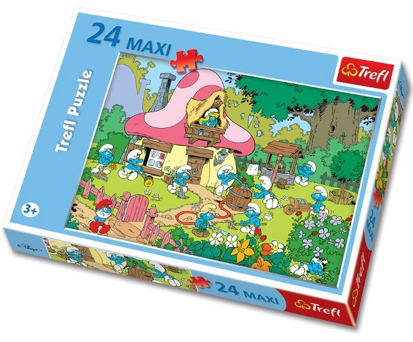 Trefl (14119) - Smurf Village - 24 pieces puzzle