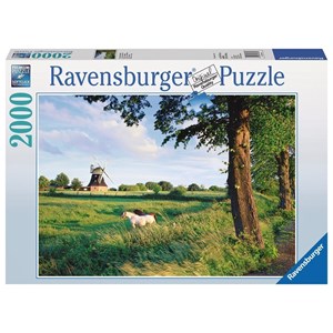 Ravensburger (16635) - "Horse From Wind Mill" - 2000 pieces puzzle