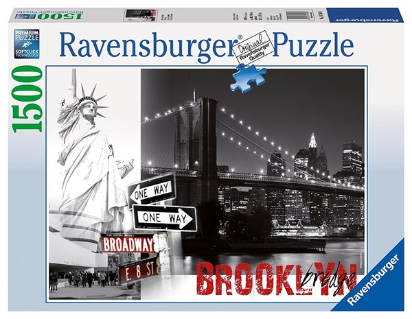Ravensburger (16268) - "Brooklyn Bridge" - 1500 pieces puzzle