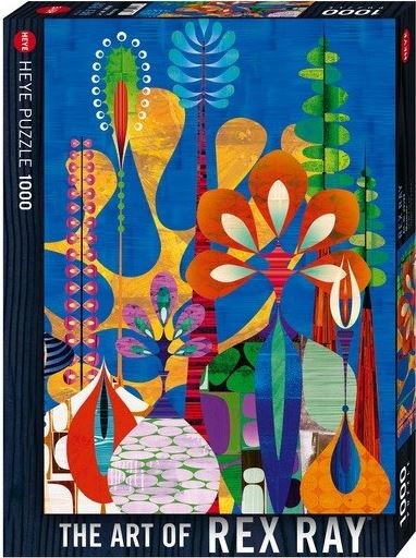 Heye (29599) - Rex Ray: "Maxerela Art Flowers" - 1000 pieces puzzle